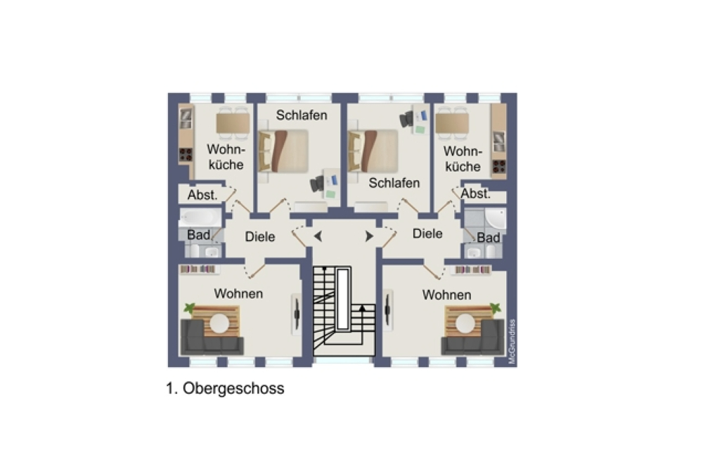 Grundriss 1. Obergeschoss
