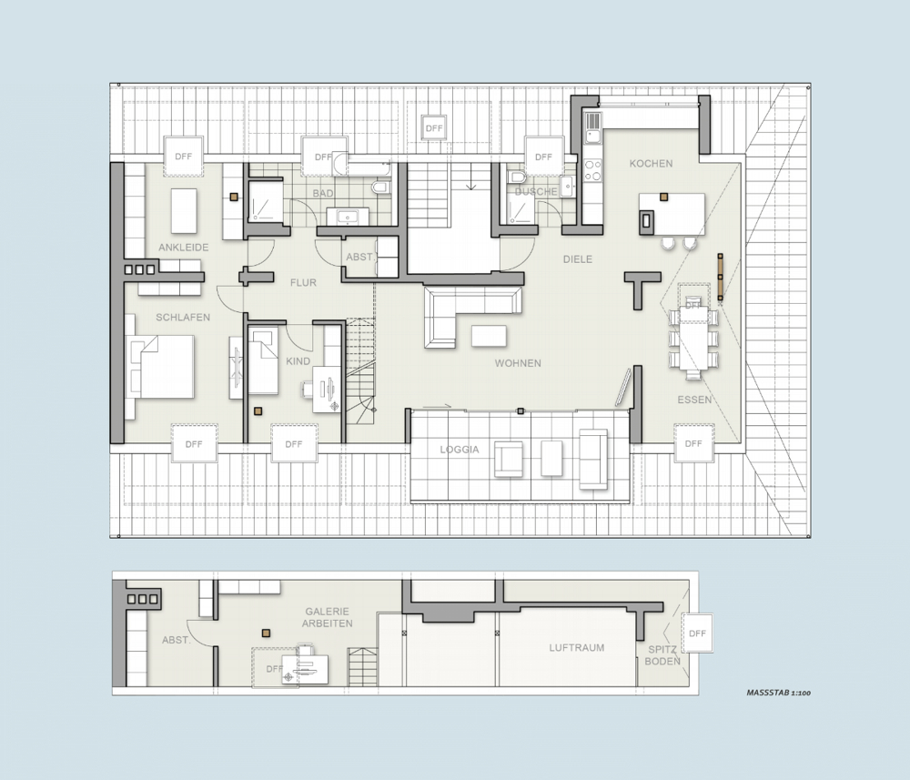 Grundriss Penthouse