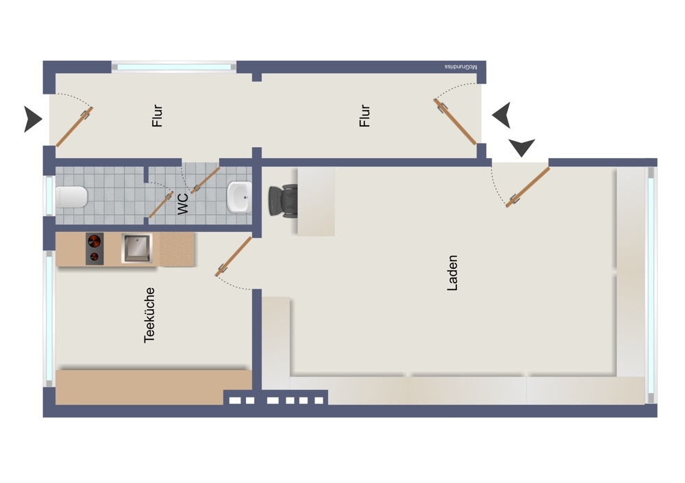 Grundriss Ladenlokal