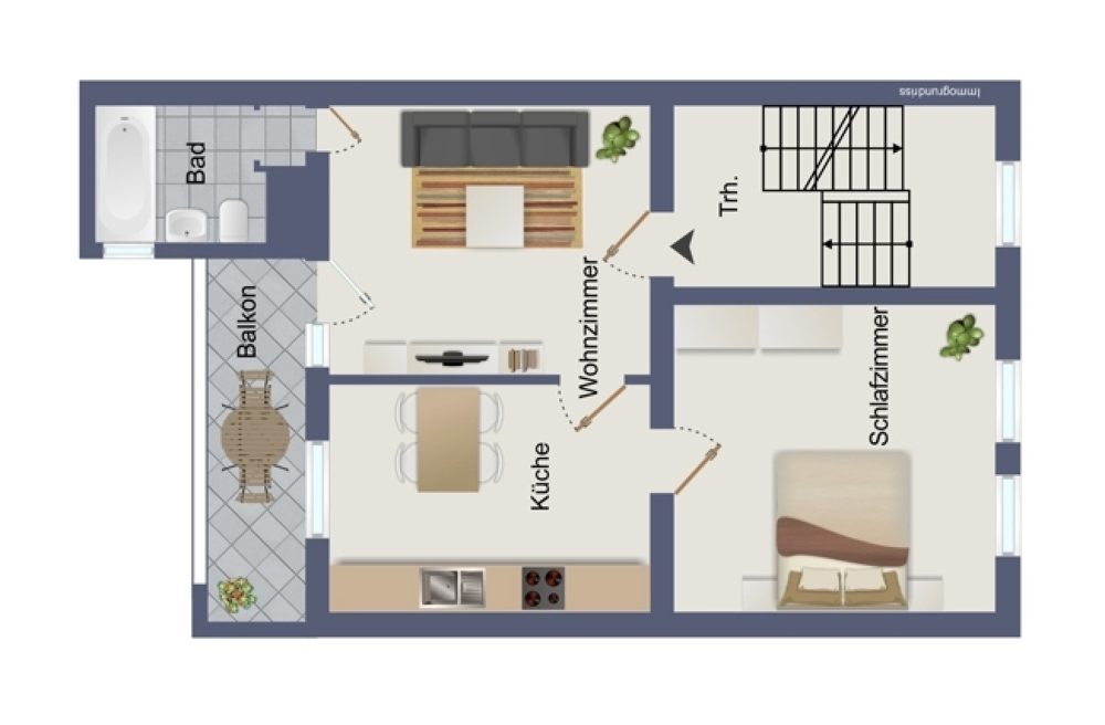 Grundriss 1. & 2. Obergeschoss