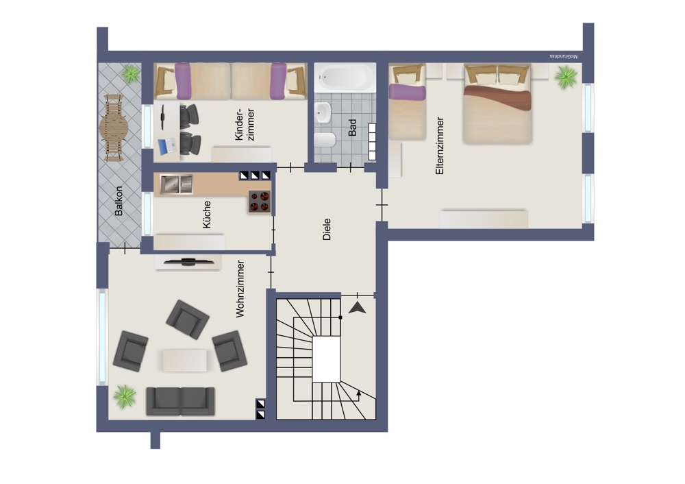 Grundriss 2. Obergeschoss