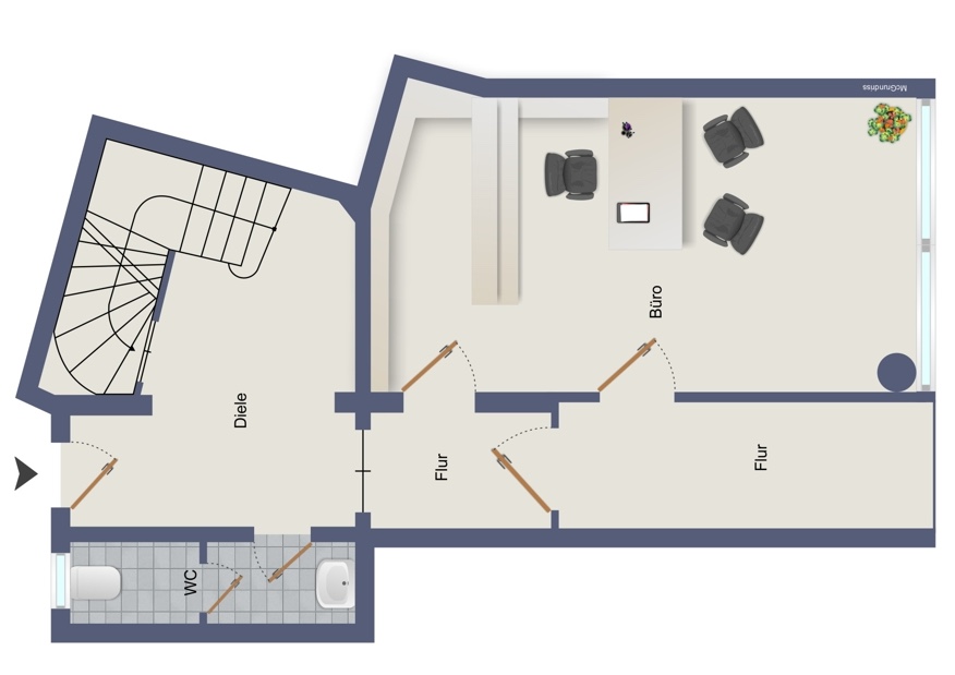 Grundriss Ladenlokal