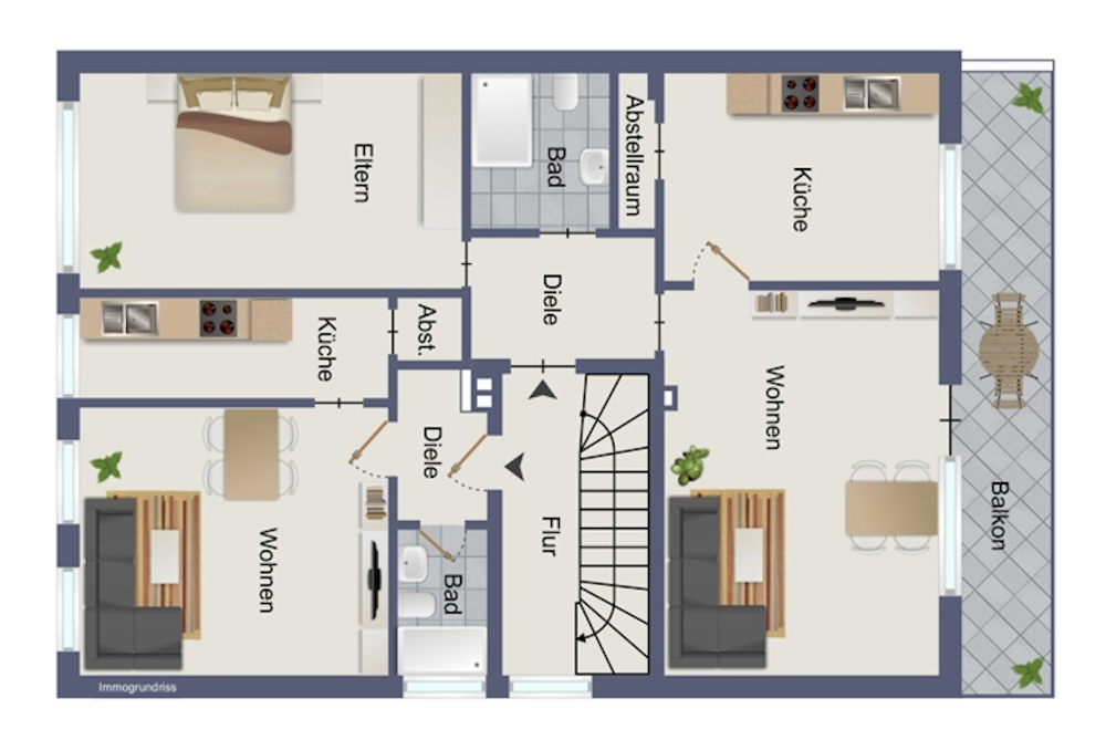Grundriss 1. Obergeschoss